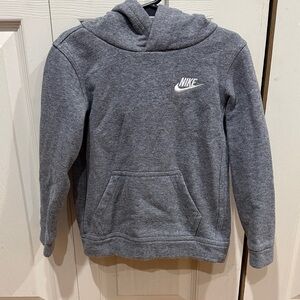 Nike 4T Heather Gray Hooded Pullover with White Swoosh